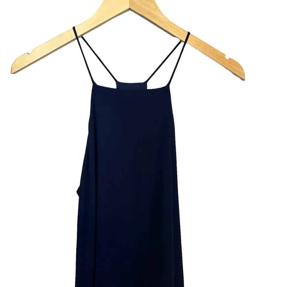 Revolve x NBD Lisa Mini Shift Racerback Dress Midnight Indigo Blue Size XS